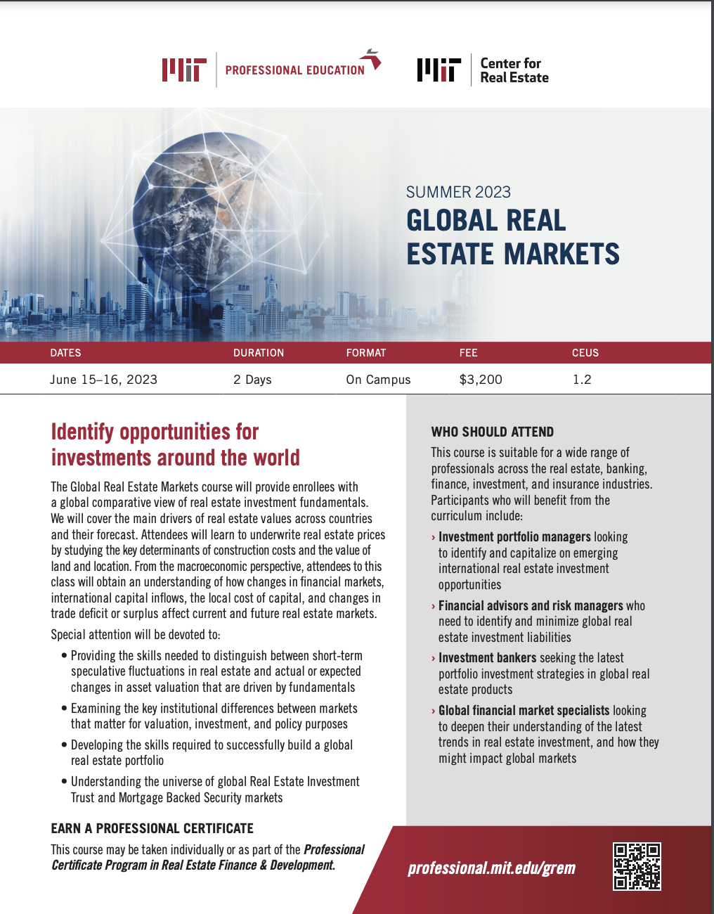 Global Real Estate Markets - Brochure Image