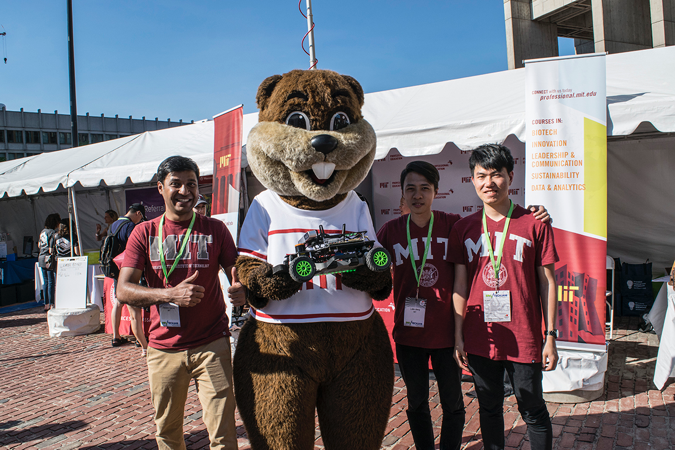 Tim the Beaver with the MIT Media Lab