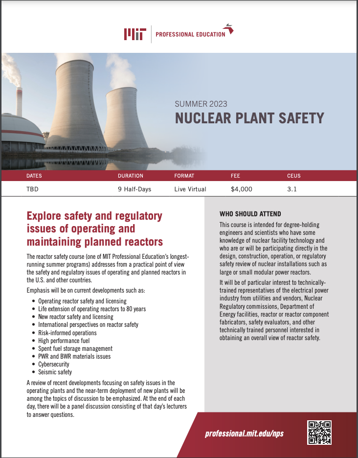 Nuclear Plant Safety - Brochure Image