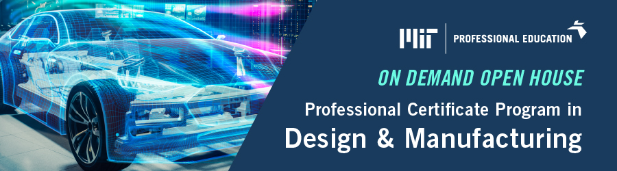 On Demand Open House Design & Manufacturing certificate