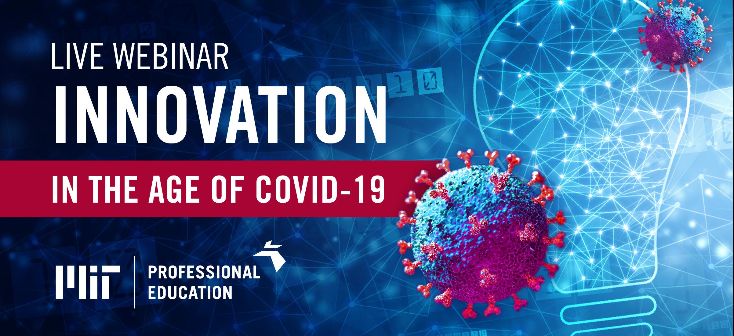 Webinar Innovation in the Age of Covid-19 Banner