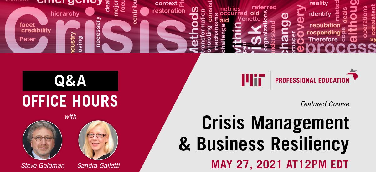 Crisis Management & Business Resiliency Office Hour - Event Image
