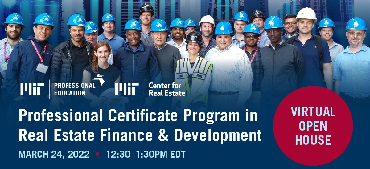 Real Estate & Finance Development Certificate - Open House