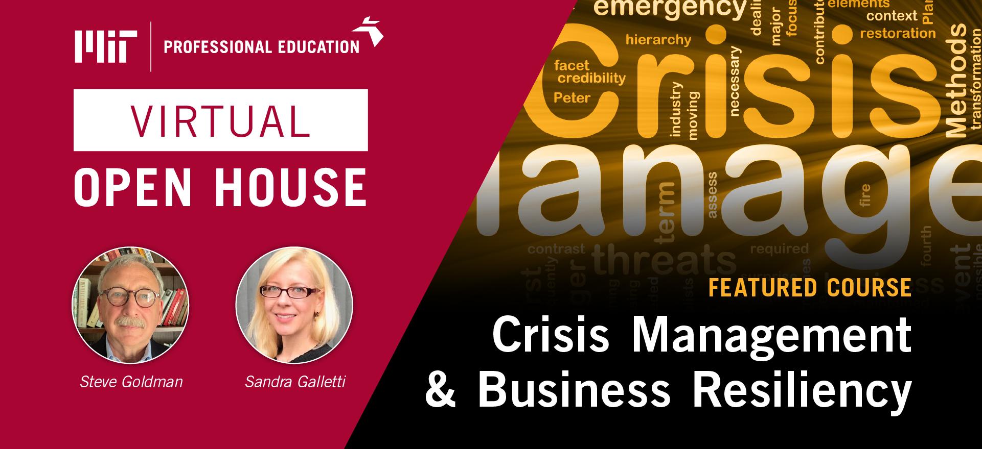 Crisis Course Virtual Open House