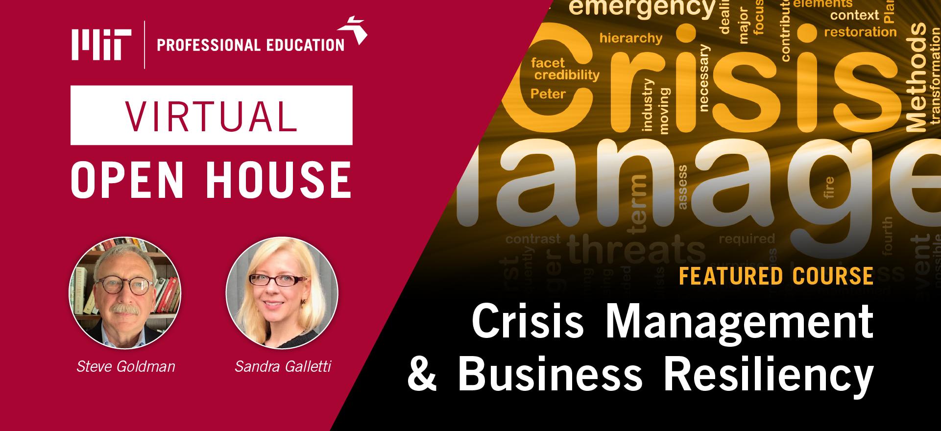 Crisis Course Virtual Open House