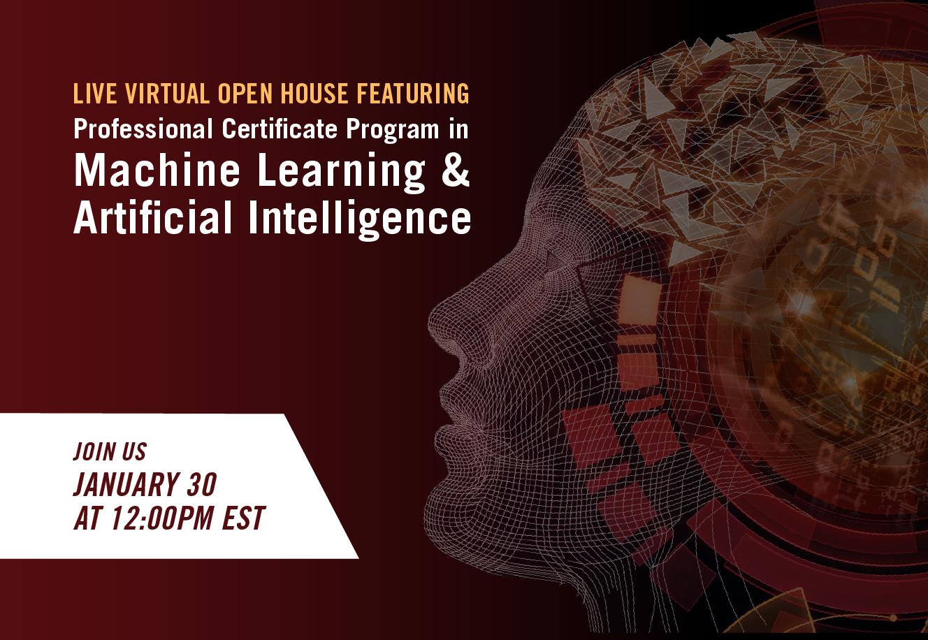 Open House Professional Certificate Program in Machine Learning & AI