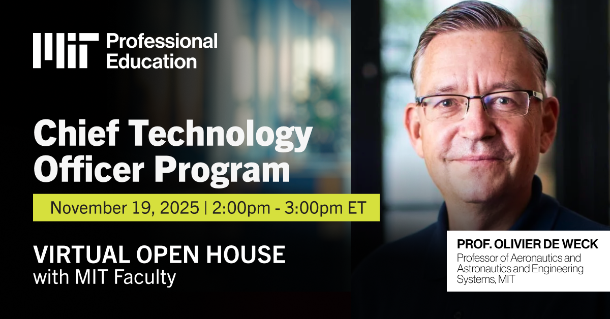 Chief Technology Officer Program - MIT Professional Education