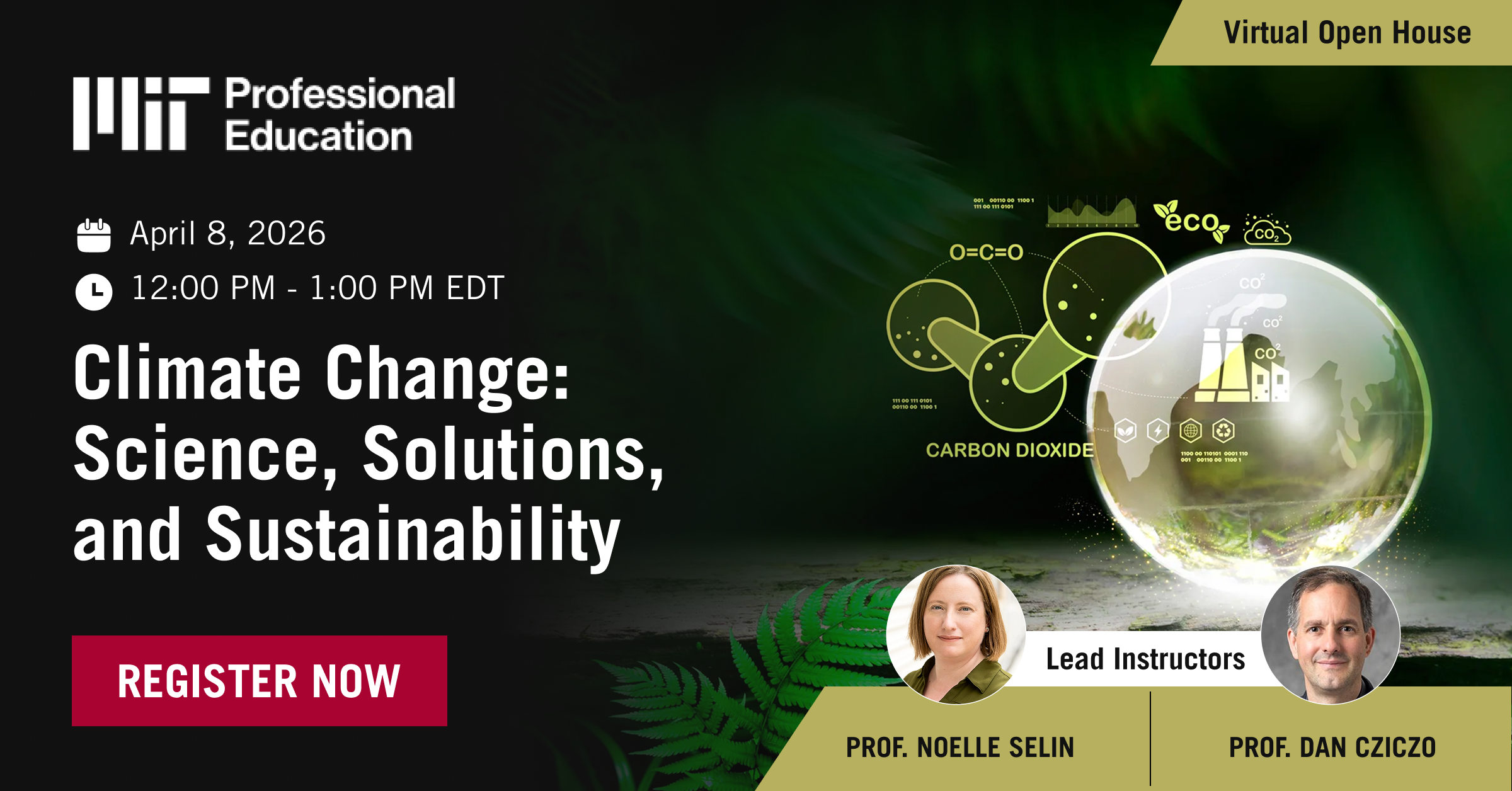 Climate Change: Science, Solutions, and Sustainability open house 2026