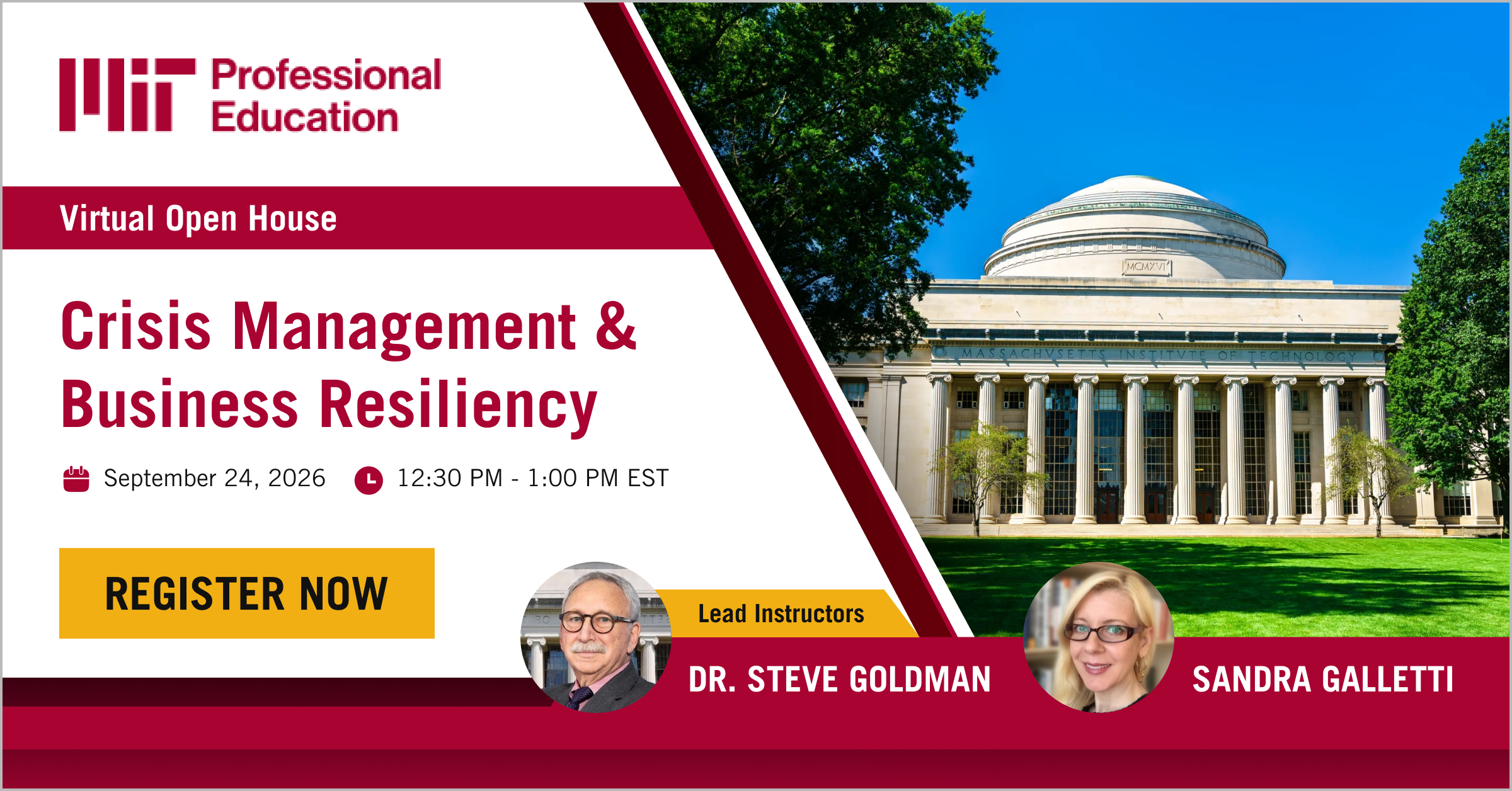Sept 24 Crisis Management Open House
