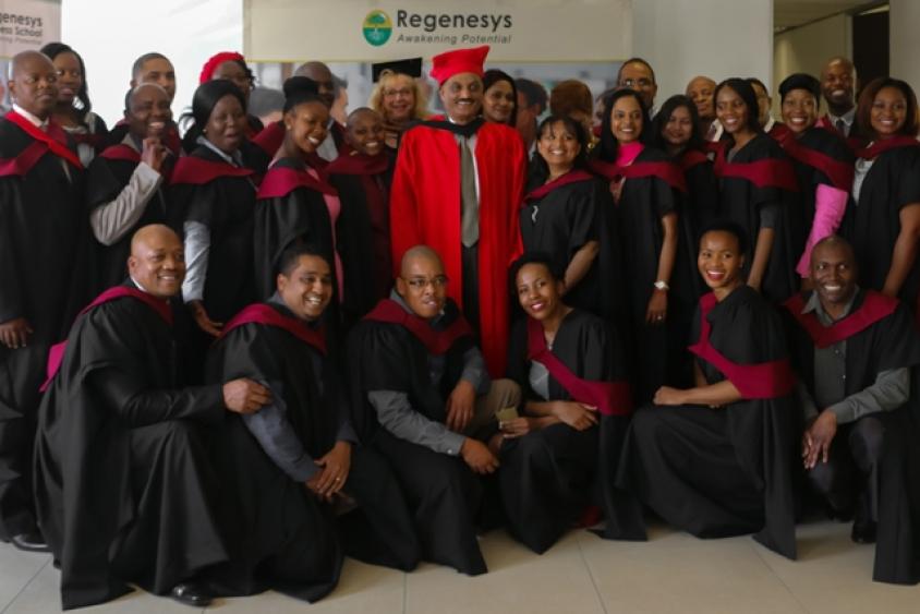South African Transportation Managers at their graduation ceremony.