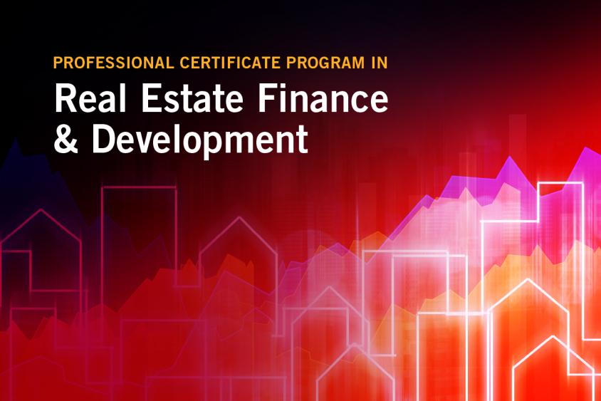 Professional Certificate Program in Real Estate Finance & Development Homepage
