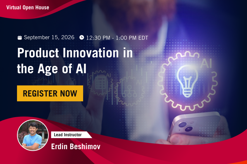OH: Product Innovation in the Age of AI Live Online