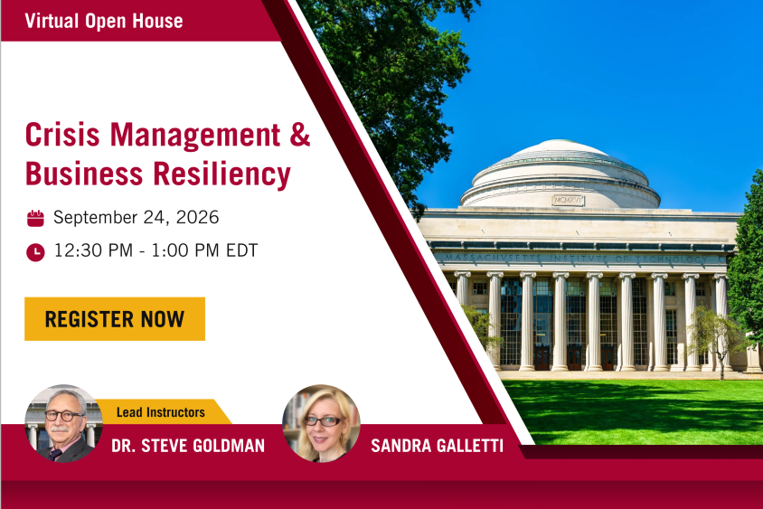 Join the Crisis Management Open House on Sept 24
